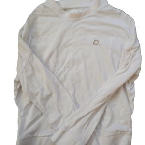 Oak+Fort White Sweater With Embroidery